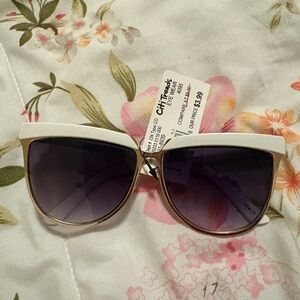 White and Black Sunglasses